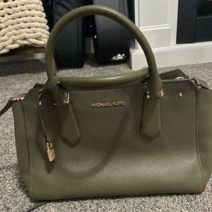 Michael Kors Valerie Medium Pebbled Leather Satchel
